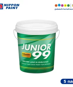 Nippon Paint นิปปอนเพนต์ จูเนียร์ 99 สำหรับภายใน (ด้าน) #100 สีขาว