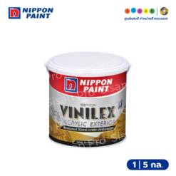 Nippon Paint นิปปอนเพนต์ วีนิเลกซ์ อะคริลิก สำหรับภายนอก (กึ่งเงา) #1001 Brilliant White