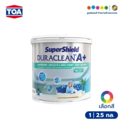 TOA ทีโอเอ ซุปเปอร์ชิลด์ ดูราคลีน เอ พลัส สีน้ำอะคริลิก สําหรับทาฝ้าเพดาน ชนิดด้านพิเศษ
