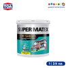 TOA ทีโอเอ ซุปเปอร์เมเทค สีน้ำอะคริลิกชนิดด้าน สําหรับภายใน (เบสA)