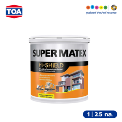 TOA ทีโอเอ ซุปเปอร์เมเทค สีน้ำอะคริลิกชนิดกึ่งเงา สําหรับภายนอกและภายใน