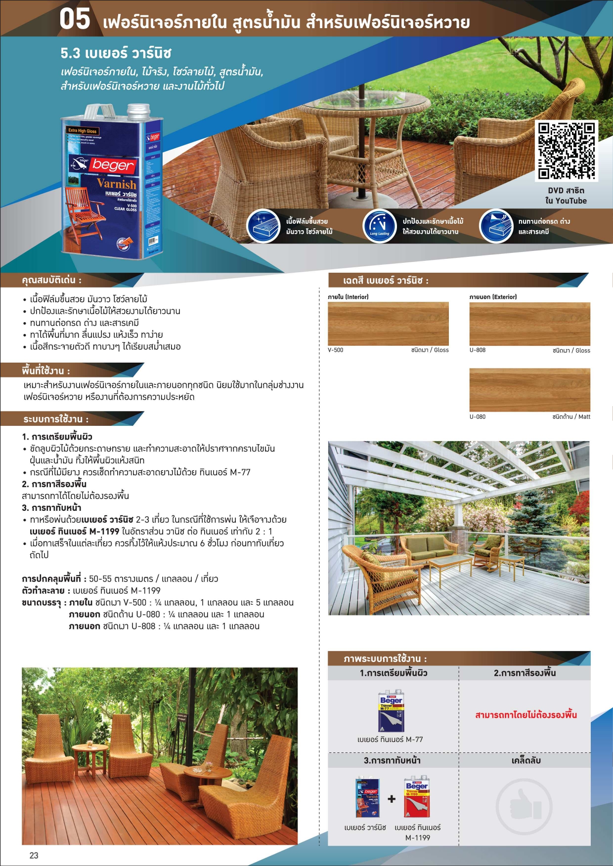 Beger เบเยอร์ วาร์นิช V-500 - Image 2