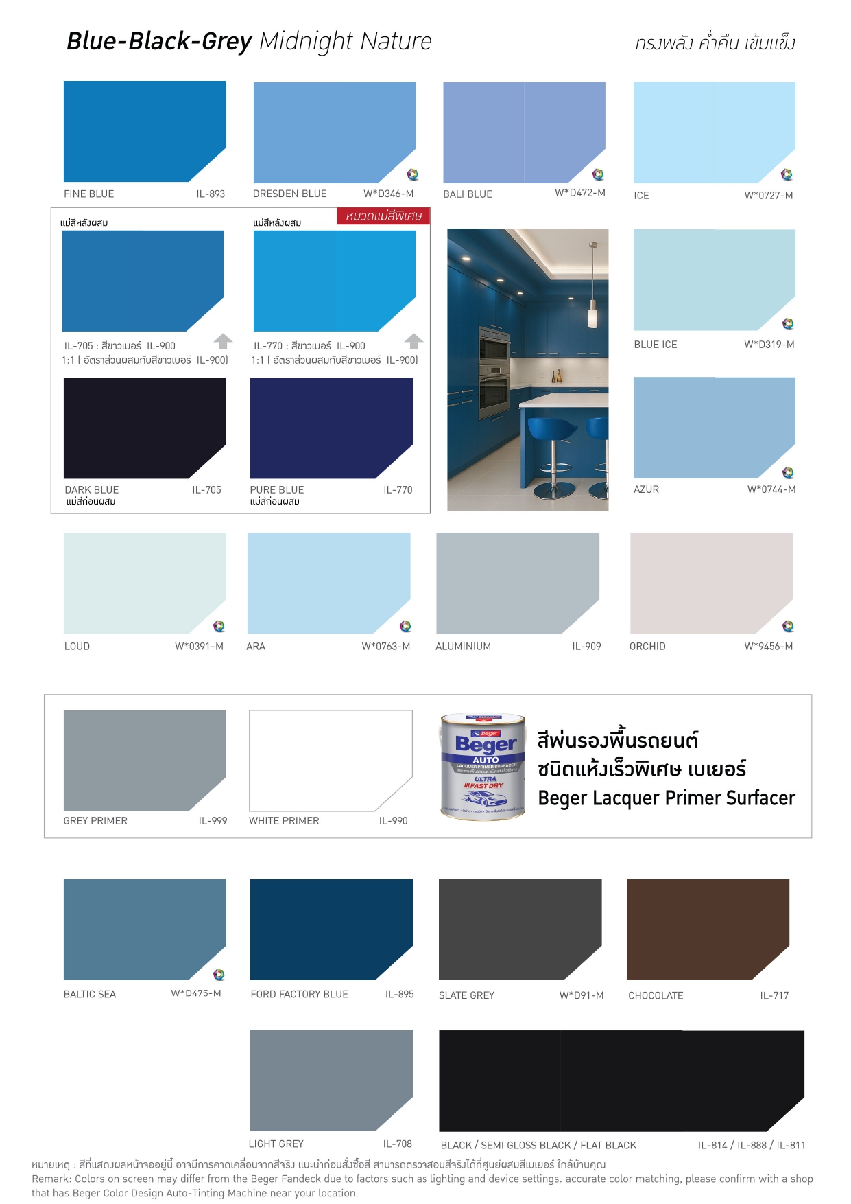 Beger เบเยอร์ สีรองพื้นชนิดแห้งเร็วพิเศษ #IL-999 สีเทา - Image 6